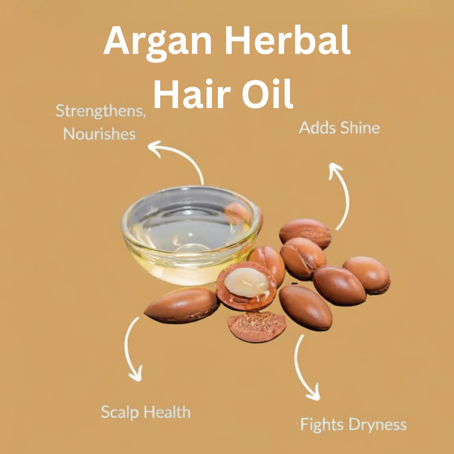 Argan Herbal Hair Oil 200ml - Image 3