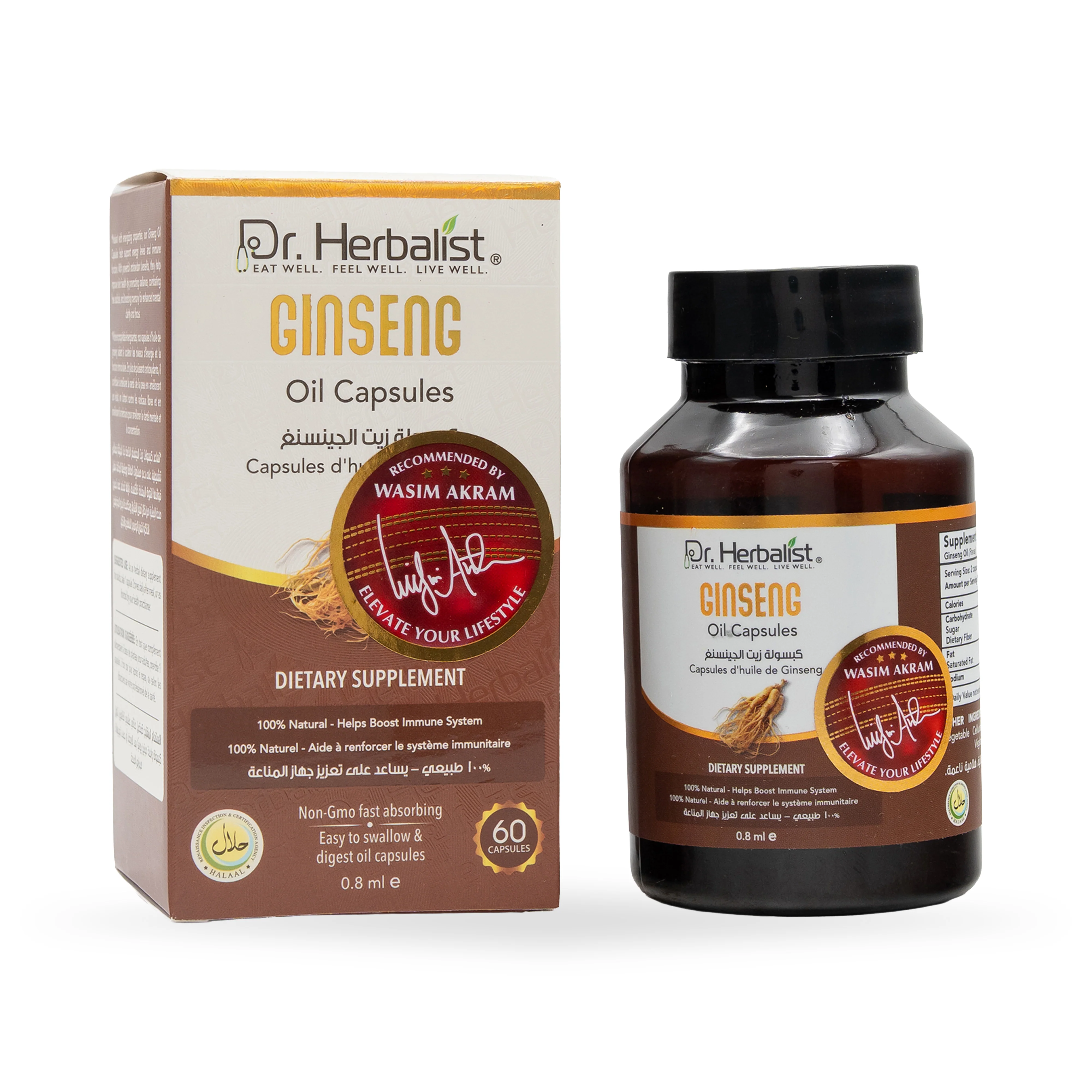 Dr. Herbalist Ginseng Oil Capsules
