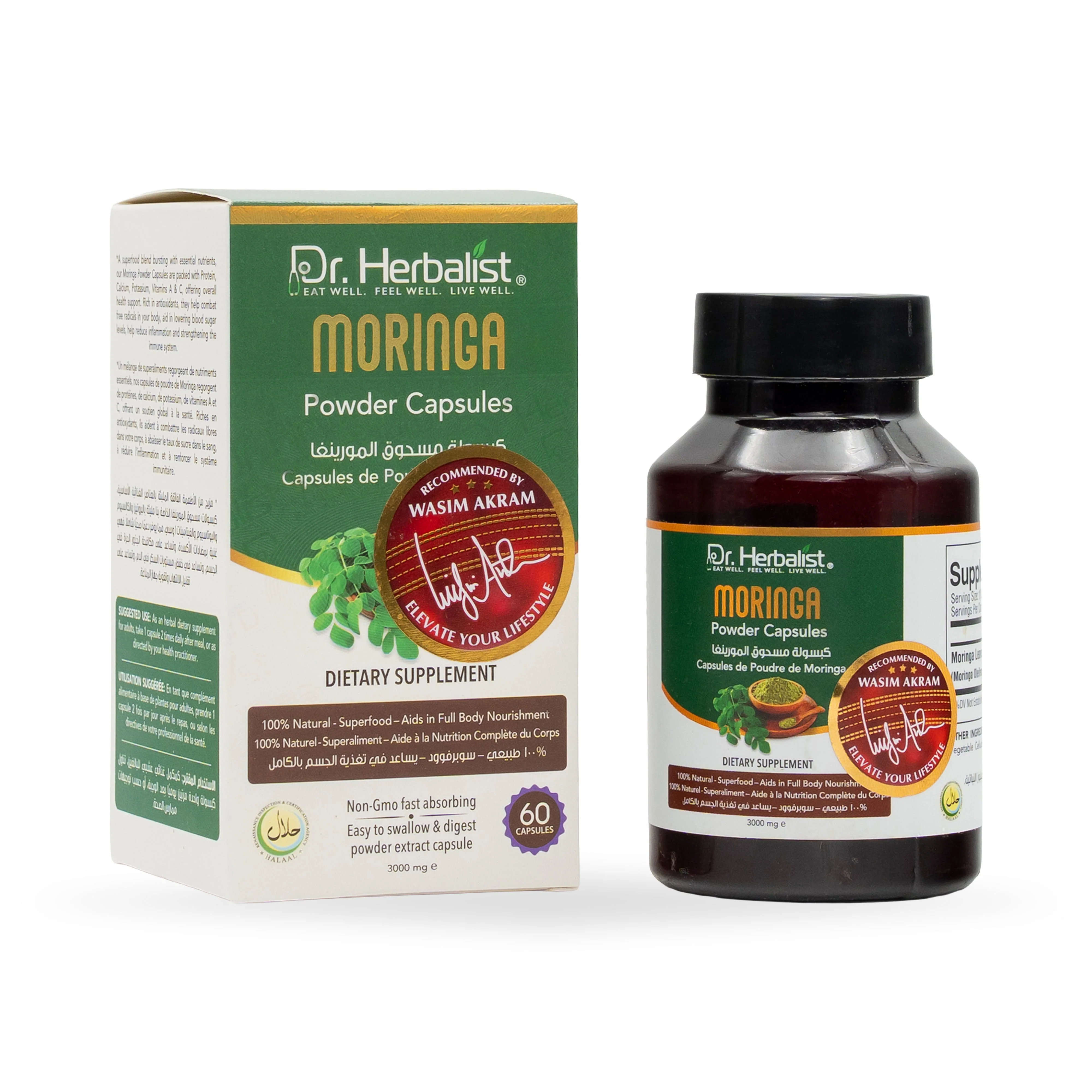 Dr. Herbalist Moringa Powder Capsules 3000mg - Image 2
