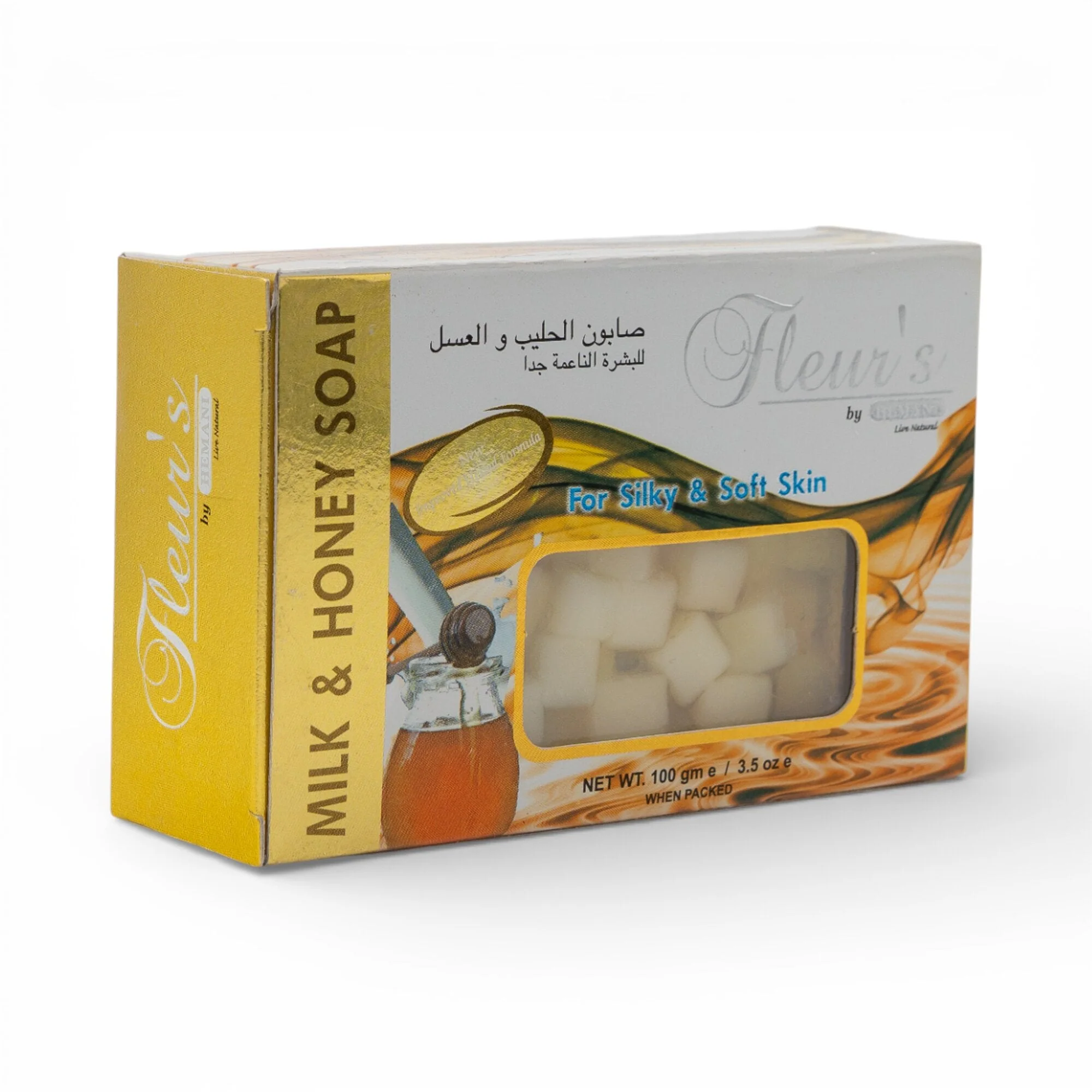 Fleurs Transparent Soap - Milk & Honey 100g