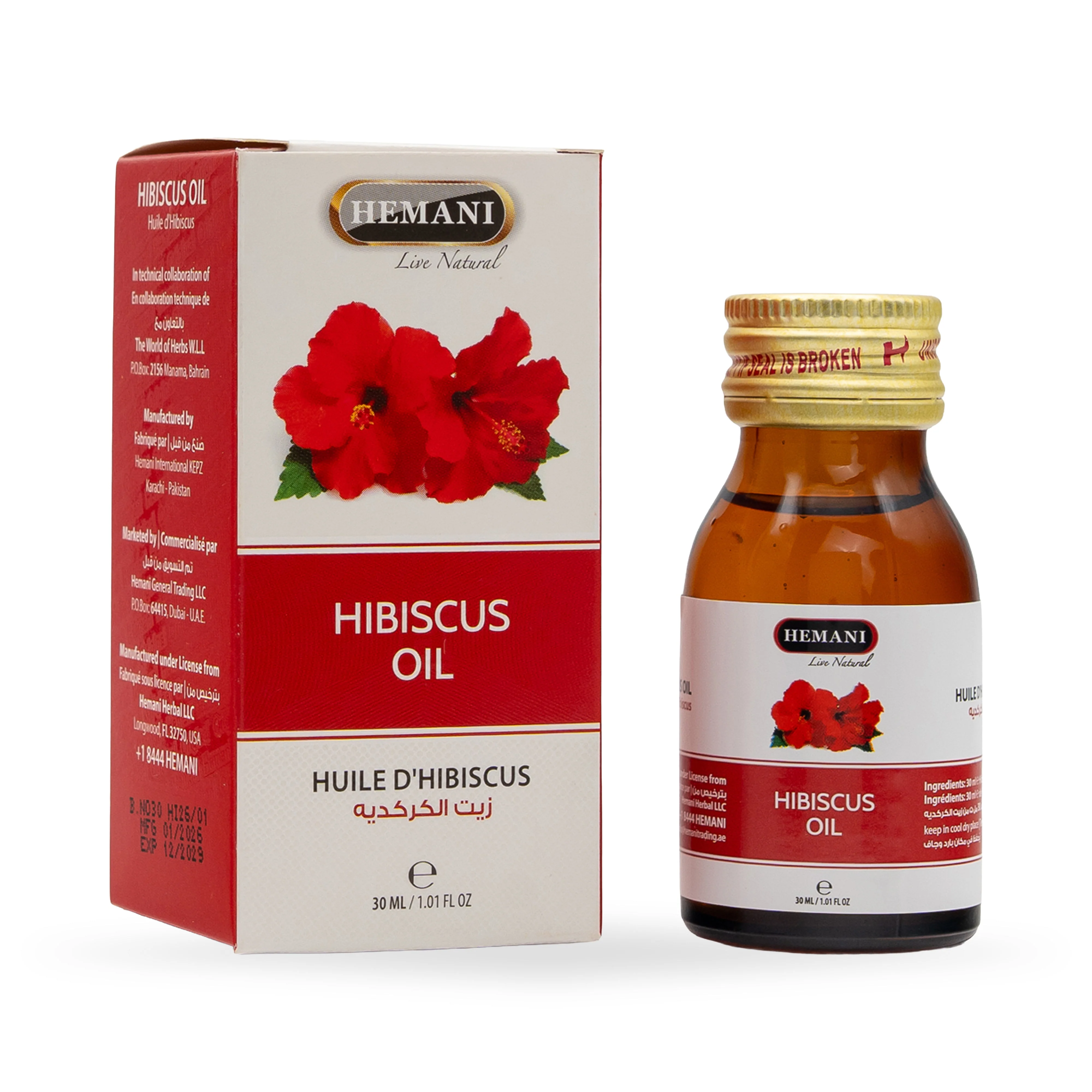 Herbal Oil 30ml - Hibiscus
