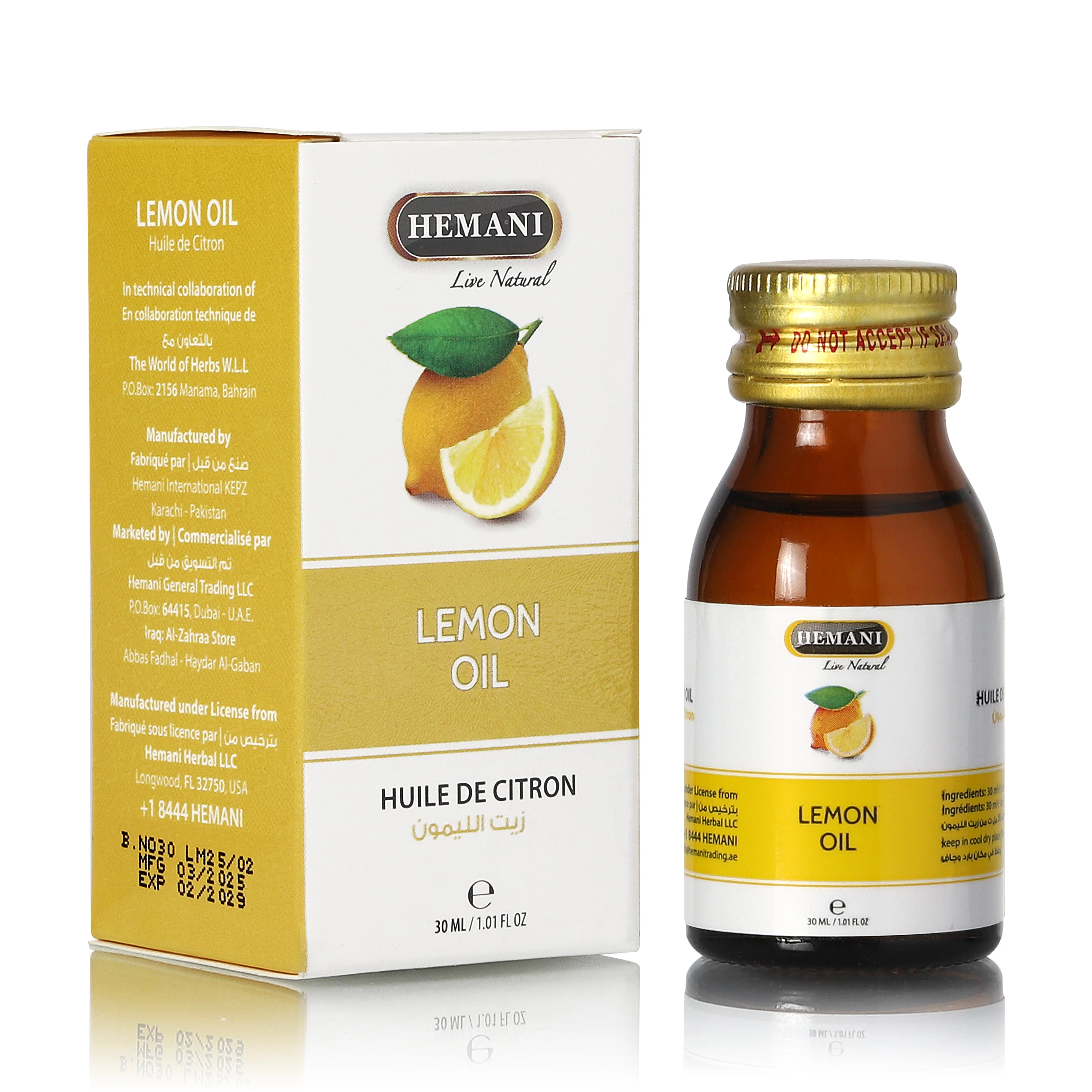 Herbal Oil 30ml - Lemon