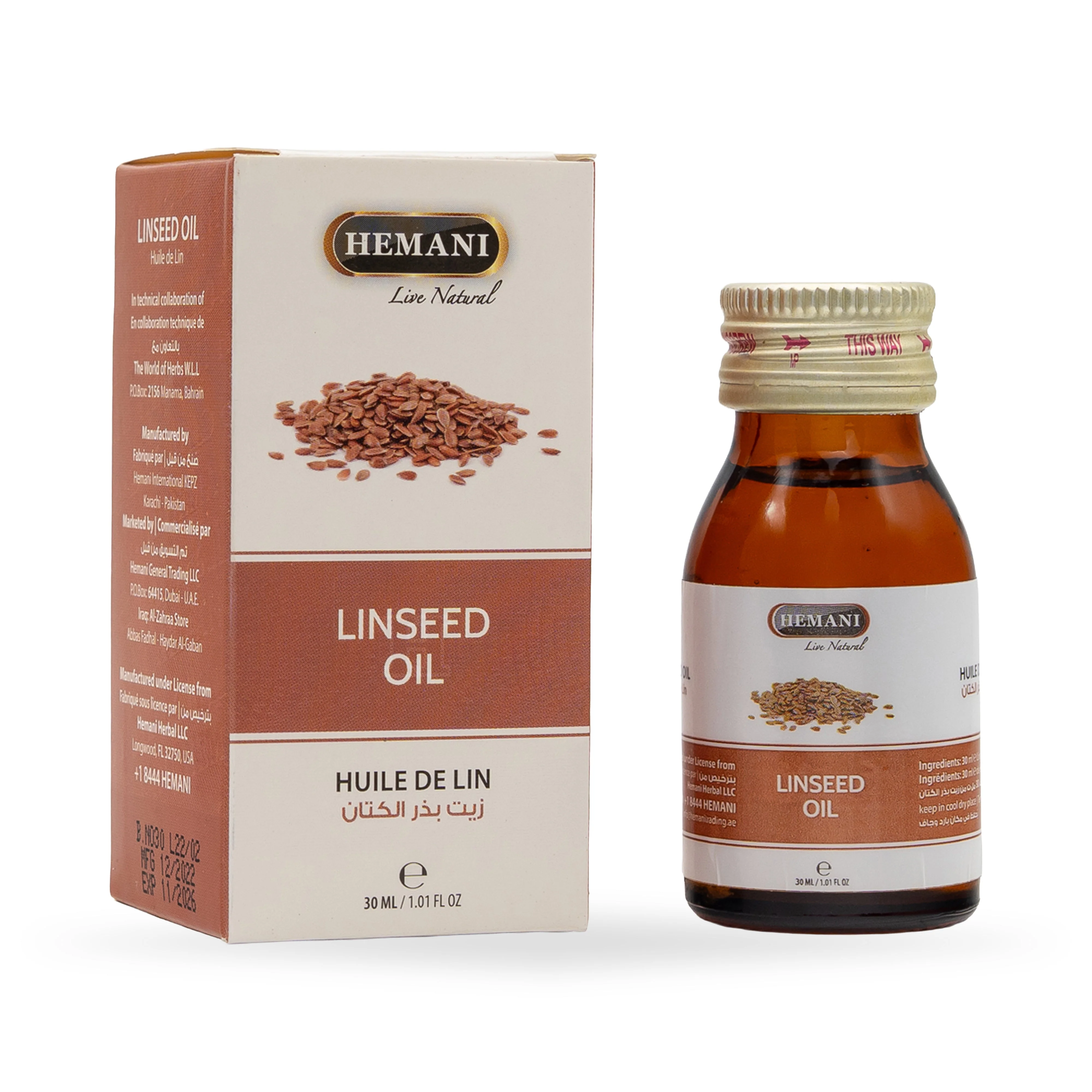 Herbal Oil 30ml - Linseed