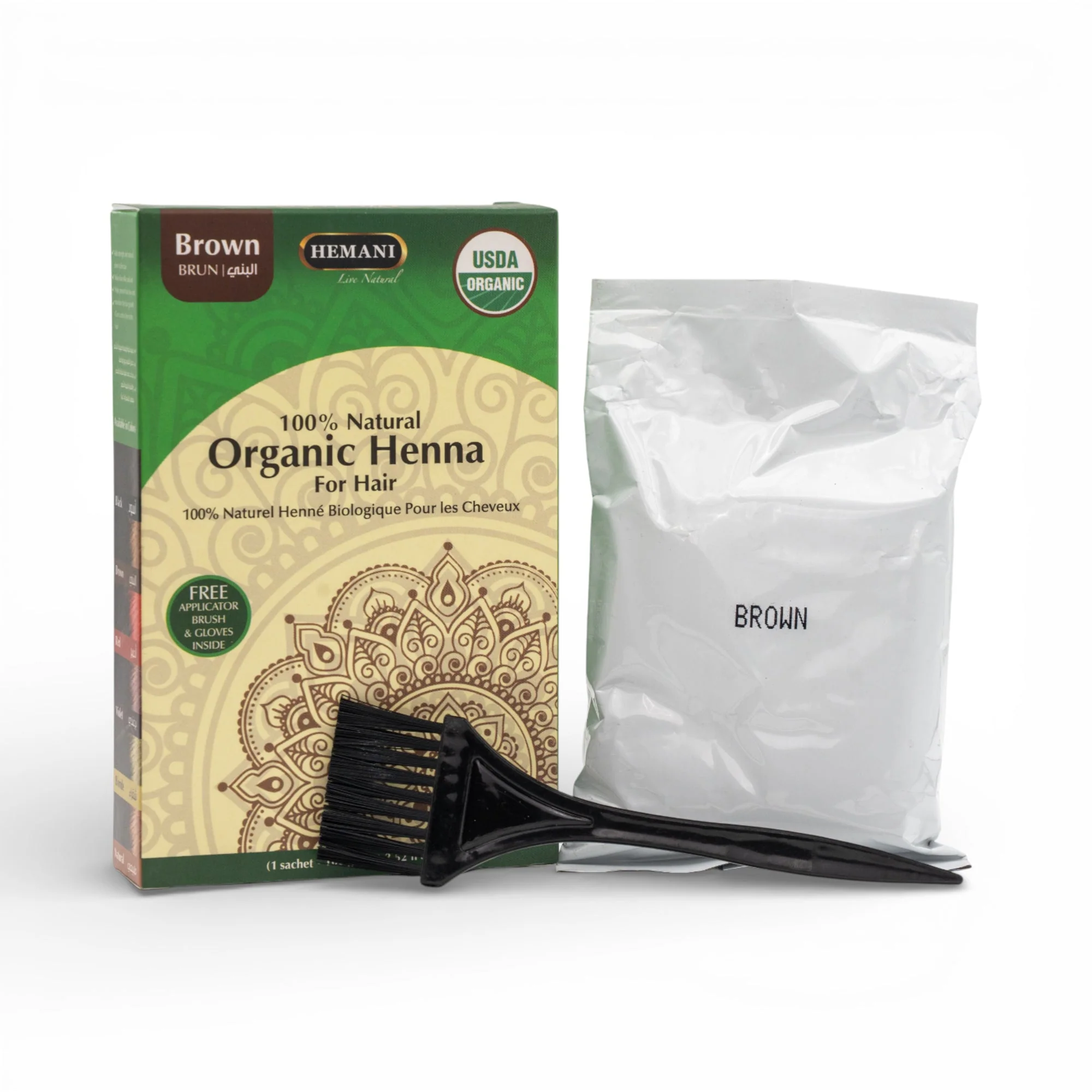 Organic Henna for Hair 100g - Brown