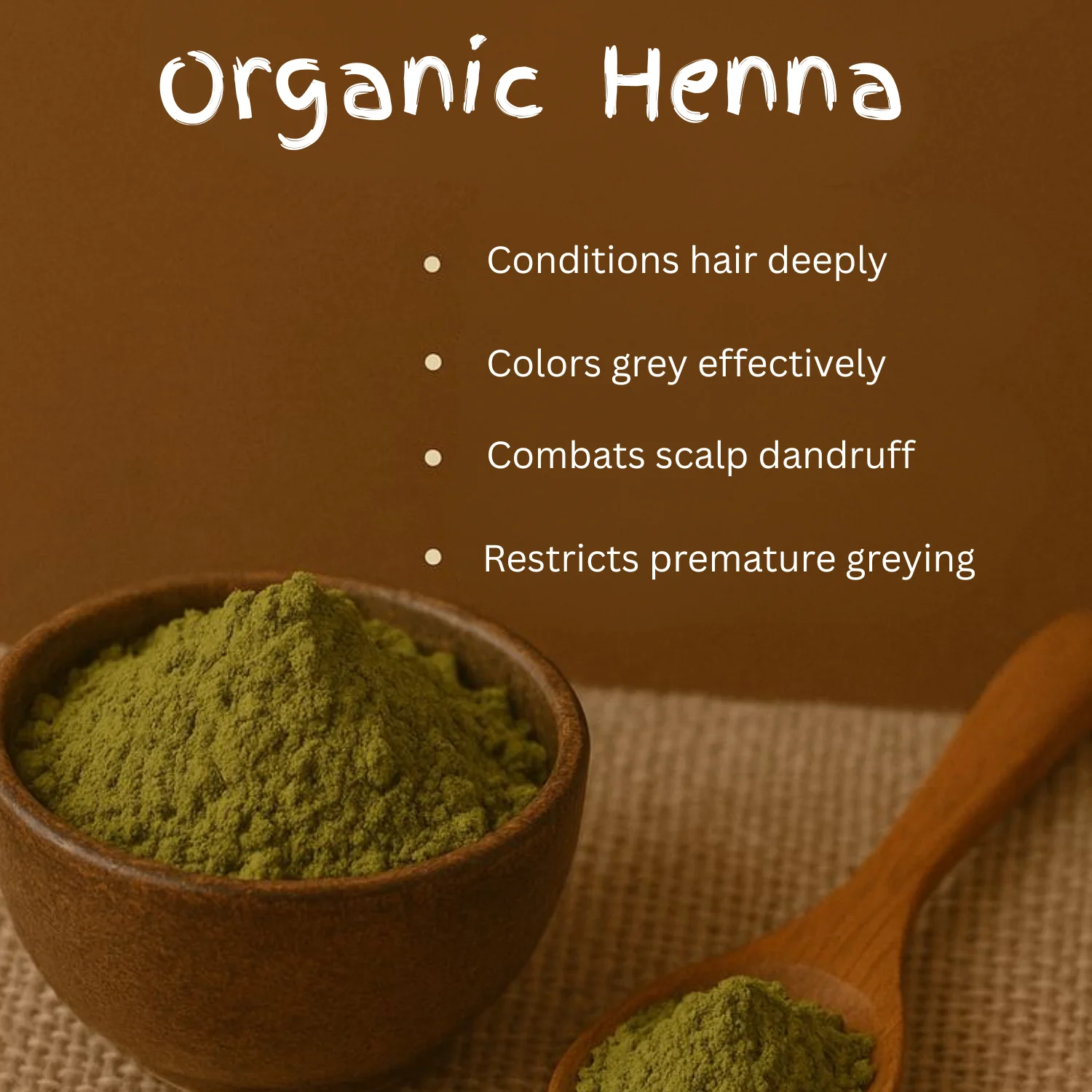 Organic Henna for Hair 100g - Brown - Image 3