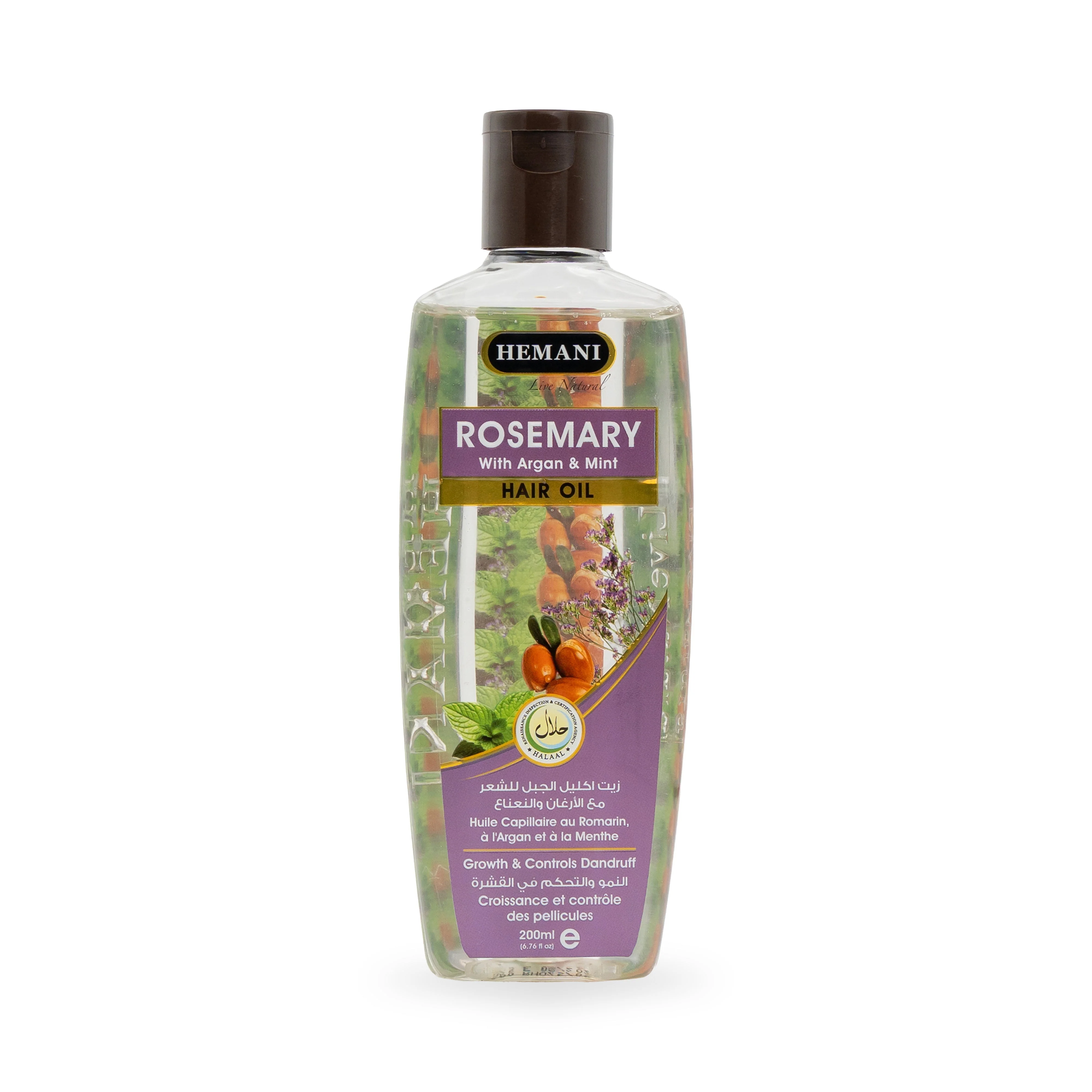 Rosemary Hair Oil with Argan & Mint 200ml