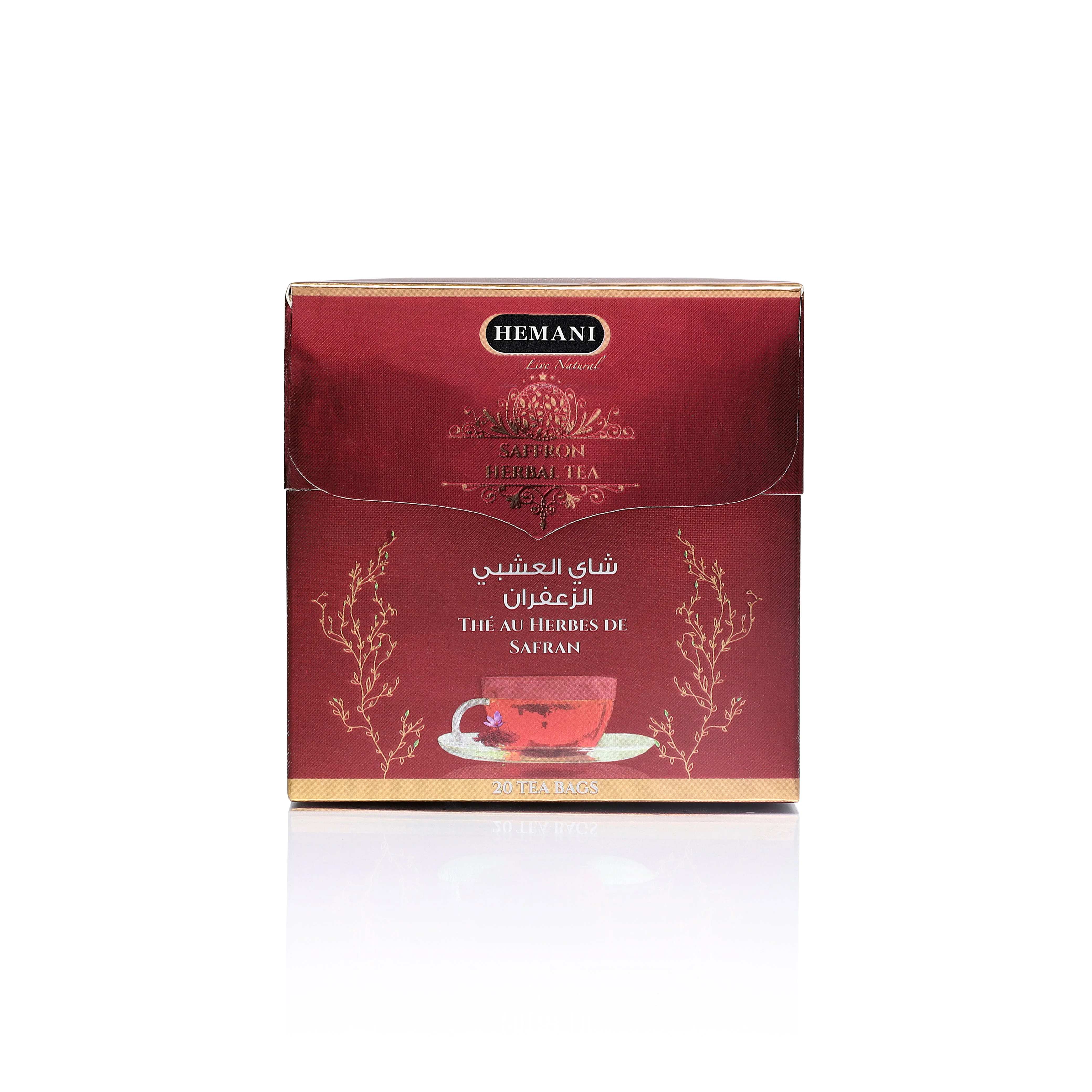 Saffron Herbal Tea – 20 Tea Bags - Image 3