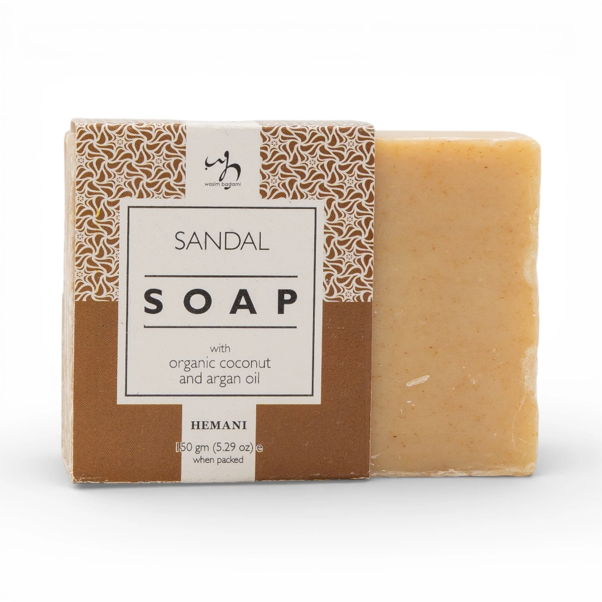Soap with Organic Argan & Coconut Oil - Sandal 150g